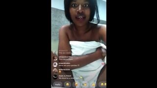 Mzansi Girl Gee_miny let the Towel down and more on IG Live ...