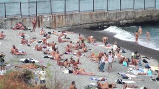 Public beach sex in Odessa