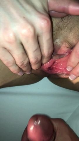 Pussy open cum in Young Teeny